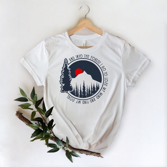 Camp Lover Shirt, Camping Shirt, Camping Heart Shirt, Cute Hiking Shirt - Picture 1 of 2